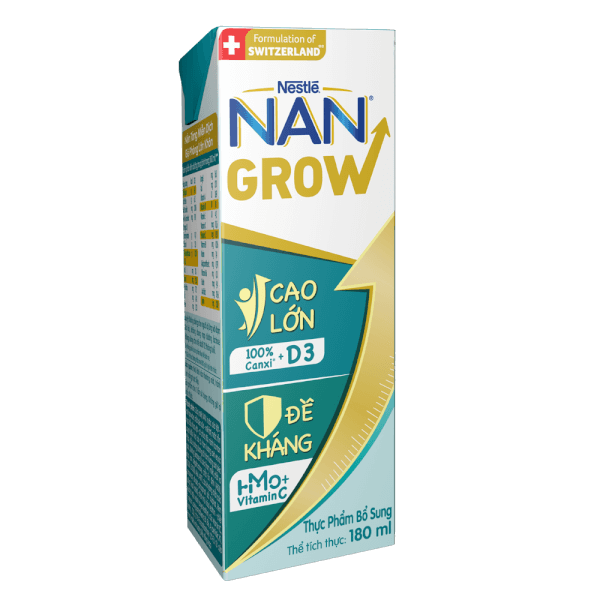Thùng 32 hộp Sữa nước NAN GROW 6 (32x180ml) cho trẻ từ 1 tuổi
