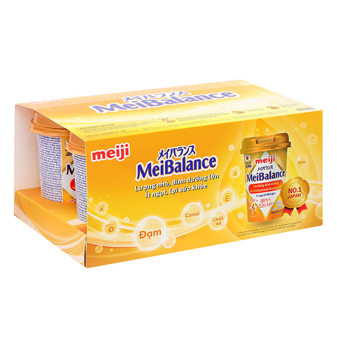 Thùng 24 hộp thực phẩm bổ sung Meiji MeiBalance hương ngũ cốc 125 ml dành cho người lớn