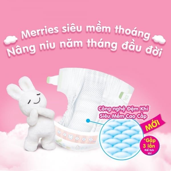 Tã dán Merries Newborn 68 miếng