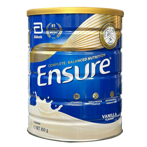 Sữa bột Ensure Úc 850g Vani, Ensure Úc nội địa