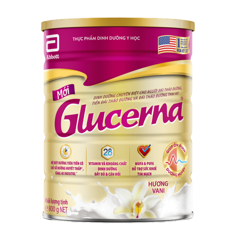 Sữa Bột Abbott Glucerna Hương Vani Dành Cho Người Đái Tháo Đường Và Tiền Đái Tháo Đường - 800g