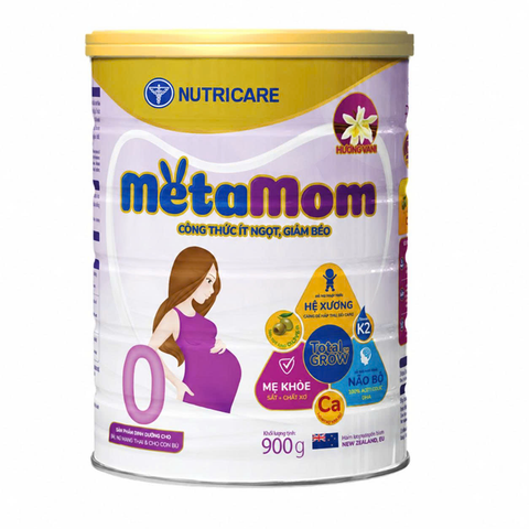 Sữa Bầu Nutricare MetaMom 900g – Ít Ngọt, Giảm Béo, Chống Táo Bón