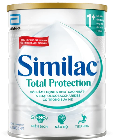 Sữa Bột Similac Total Protection 1+ (800g) – Công Thức Đột Phá Giúp Trẻ Từ 1 Đến 2 Tuổi Nhân Đôi Sức Mạnh Đề Kháng, Tiêu Hóa Êm Bụng Và Khơi Dậy Tư Duy Thông Minh Khám Phá