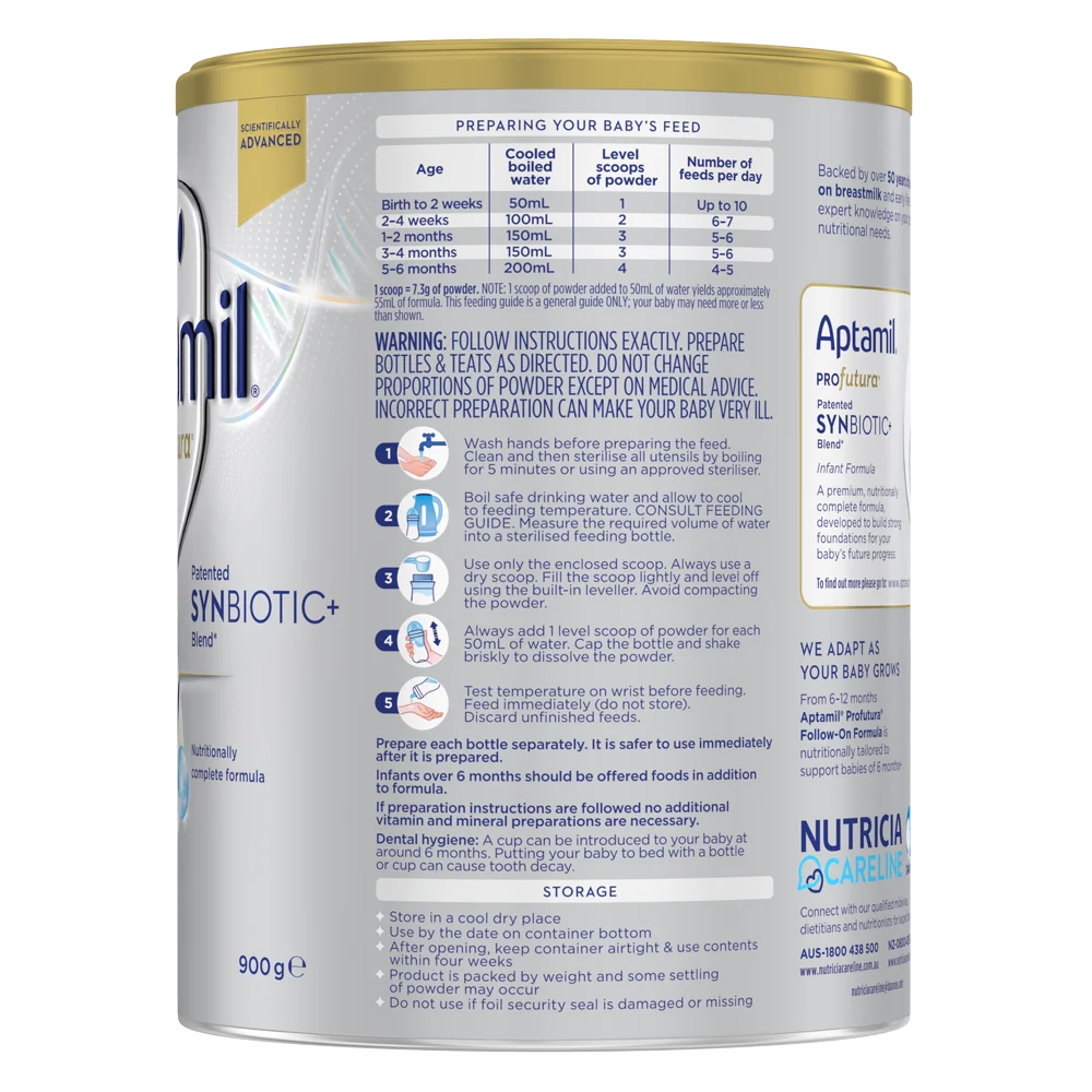 Sữa Aptamil Profutura Úc số 1 900g (0-6 tháng)