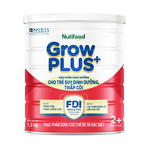 Sữa Nutifood GrowPLUS+ Đỏ 2+ (Từ 2 tuổi) 1.5kg