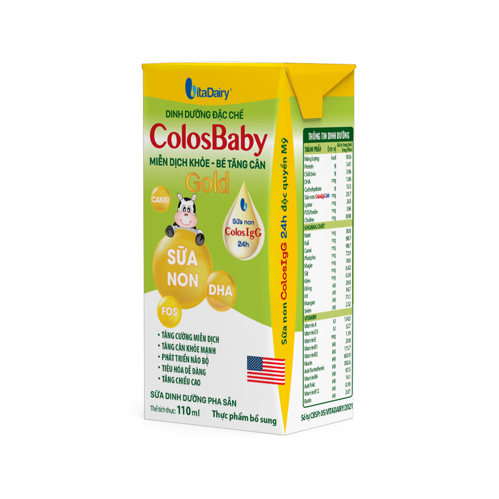 Thùng 48 Hộp Sữa Bột Pha Sẵn ColosBaby Gold 110ml