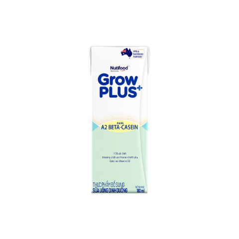 Sữa nước Nutifood Grow Plus+ đạm A2 hộp 180ml
