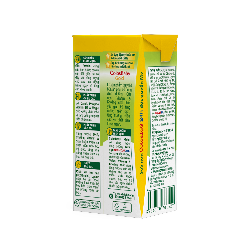 Thùng 48 Hộp Sữa Bột Pha Sẵn ColosBaby Gold 110ml