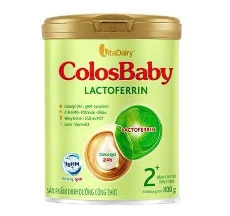Sữa bột ColosBaby Lactoferrin 2+ 800g dành cho trẻ sinh mổ (Trên 2 tuổi)
