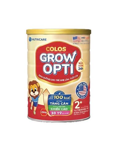 Sữa bột Colos24h Grow Plus 2+ 850g - Nutricare - Cho bé từ 2 đến 10 tuổi