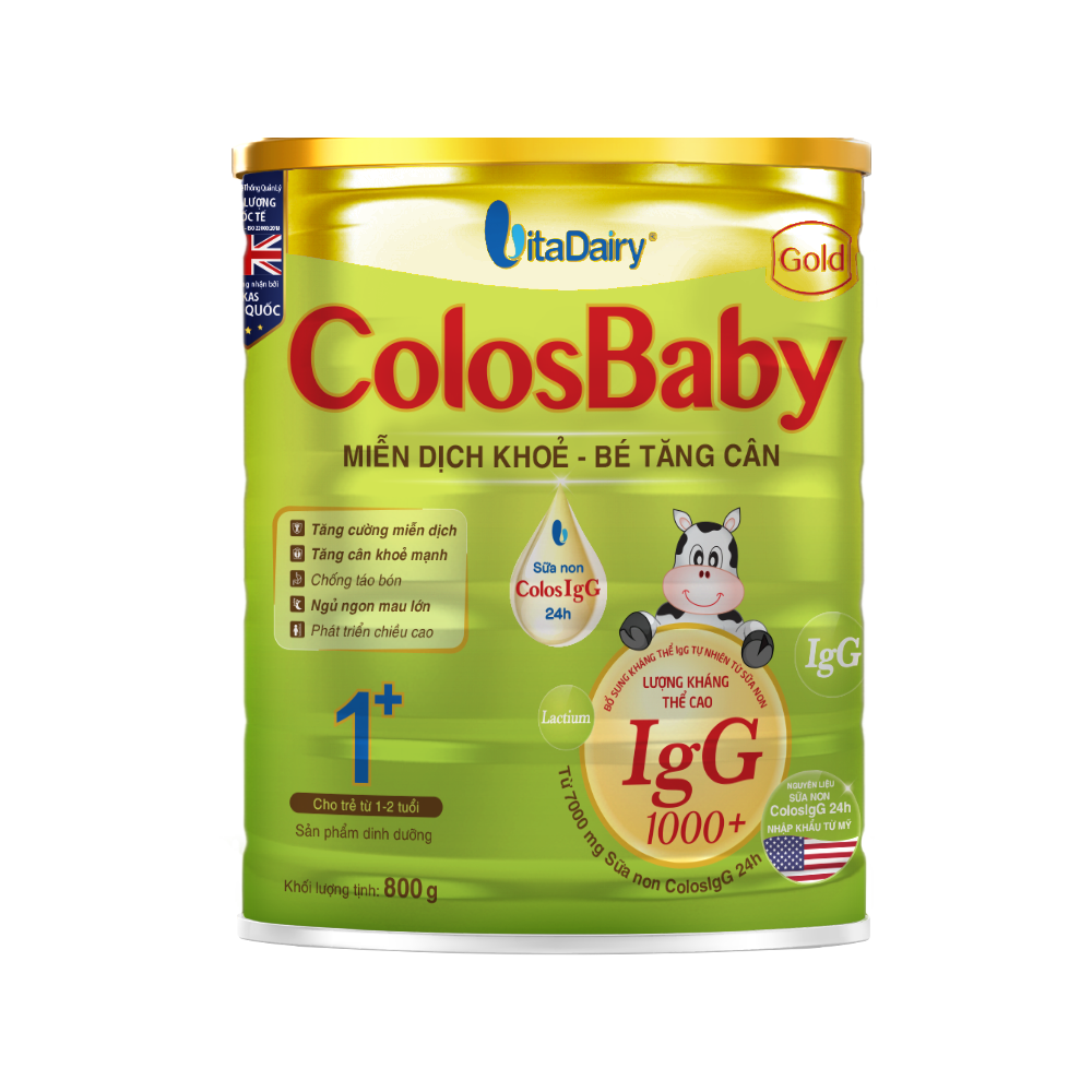Sữa ColosBaby Gold 1+ 800g - S (1-2 tuổi)