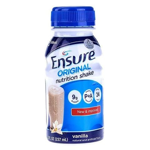 Lốc 6 chai Sữa nước Ensure hương vani 237ml - Ensure Original
