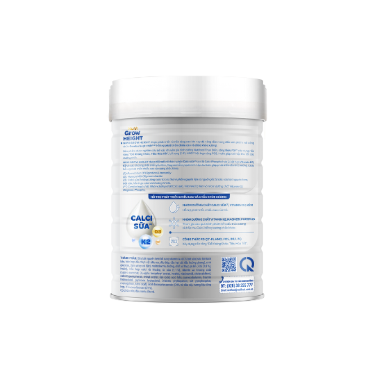 Sữa Nuvi Grow Height 2+ Lon 800g