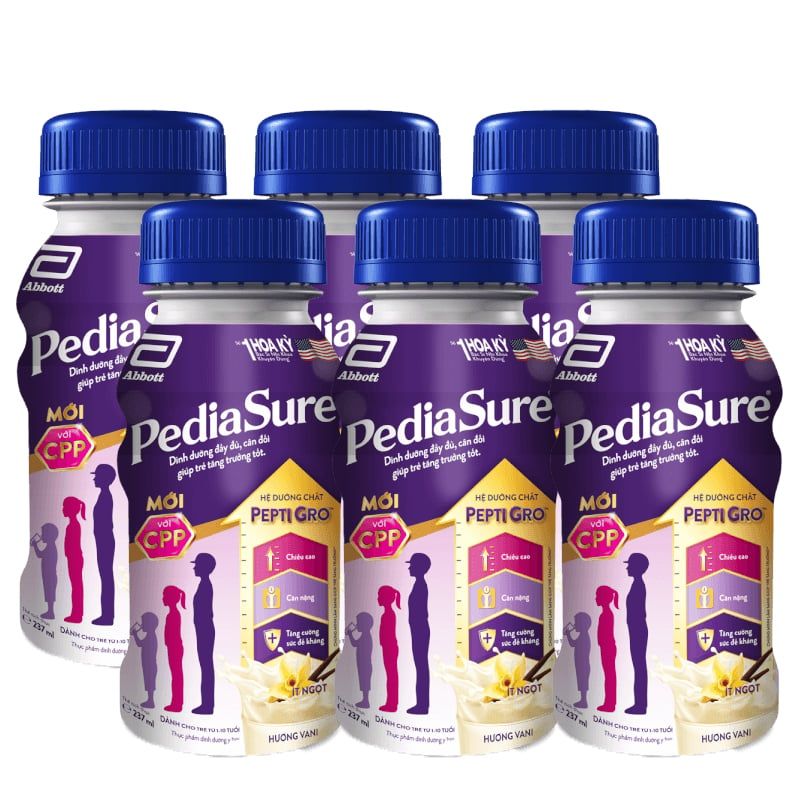 Thùng 24 chai sữa nước PediaSure hương Vani 237ml