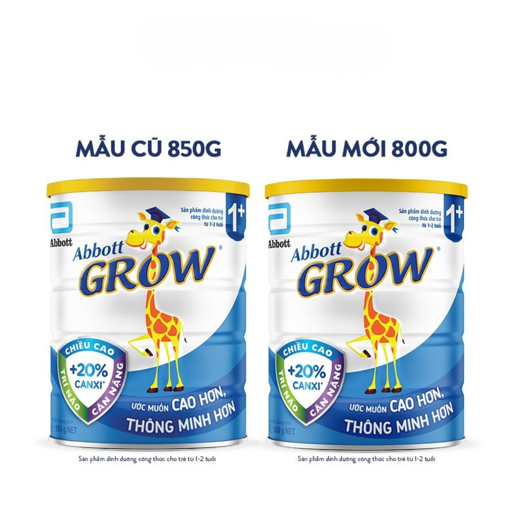 Sữa Bột Abbott Grow 1+ (800g) – Giúp Trẻ 1-2 Tuổi Cao Lớn, Thông Minh