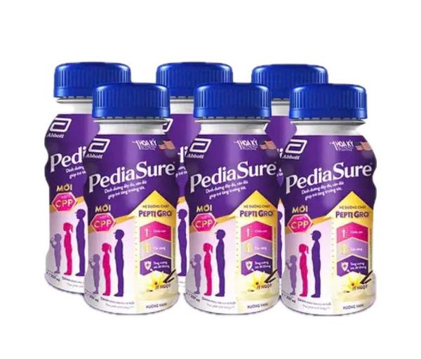 Lốc 6 chai PediaSure pha sẵn hương Vani 237ml