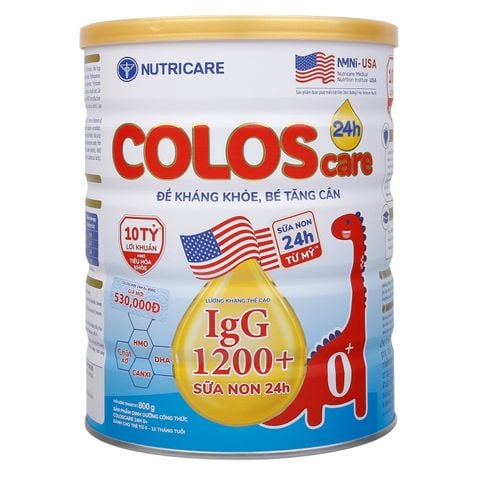 Sữa bột ColosCare 0+ 800g (trẻ 0-12 tháng)