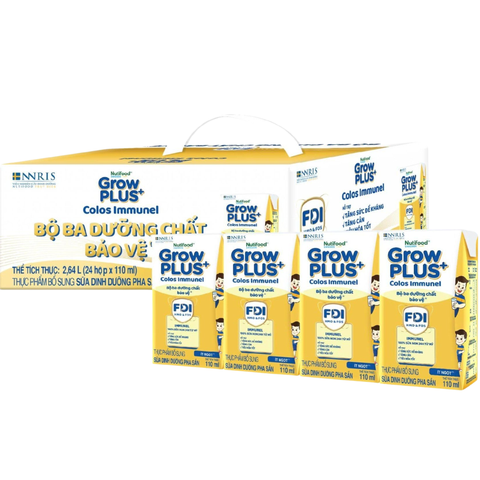 Sữa dinh dưỡng Nutifood GrowPLUS+ Colos Immunel (trên 1 tuổi)