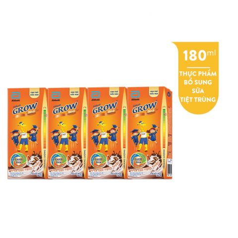 Sữa dinh dưỡng Abbott Grow Gold Cacao lốc 4 hộp 180ml