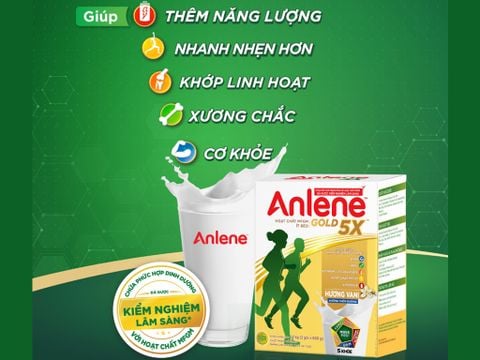 Sữa bột Anlene Gold 5X hương vani hộp 1,2kg