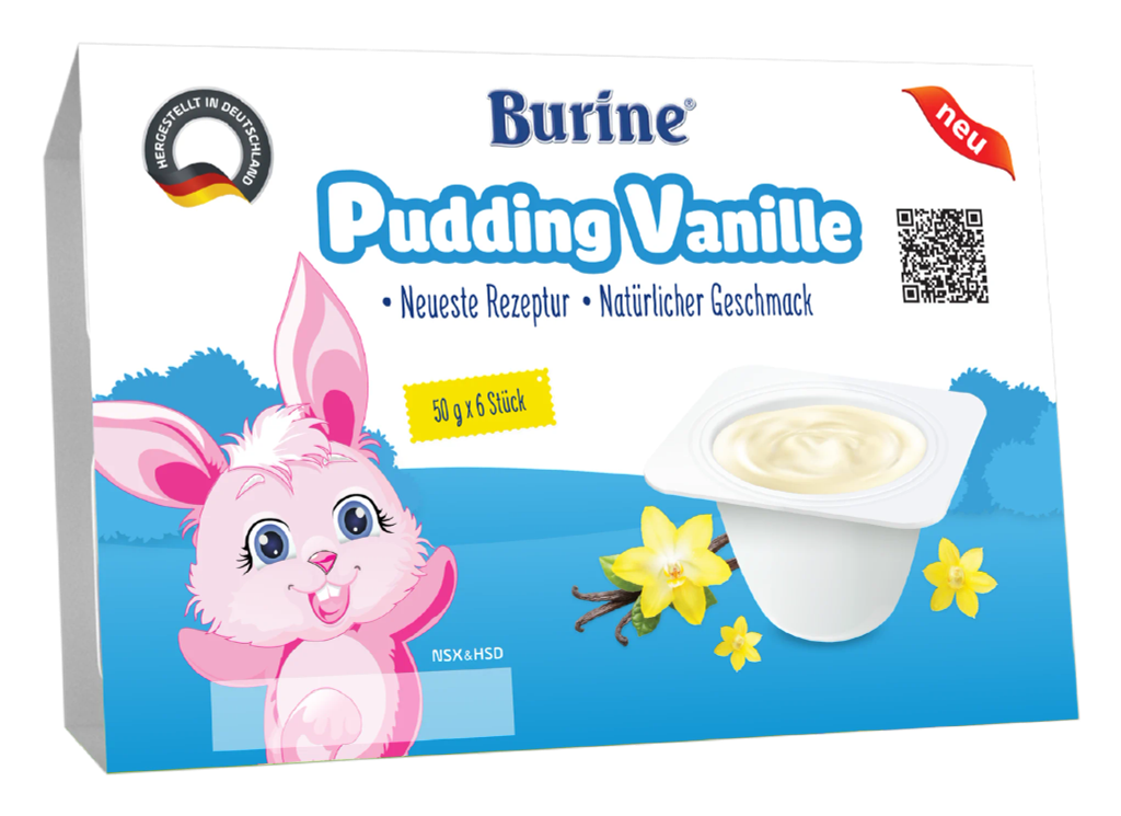 Pudding Burine Vị Vani (Vỉ 6 x 50g)
