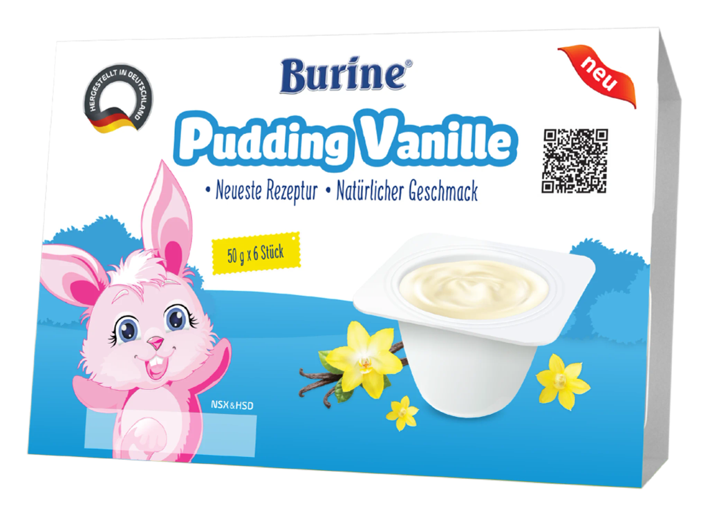 Pudding Burine Vị Vani (Vỉ 6 x 50g)