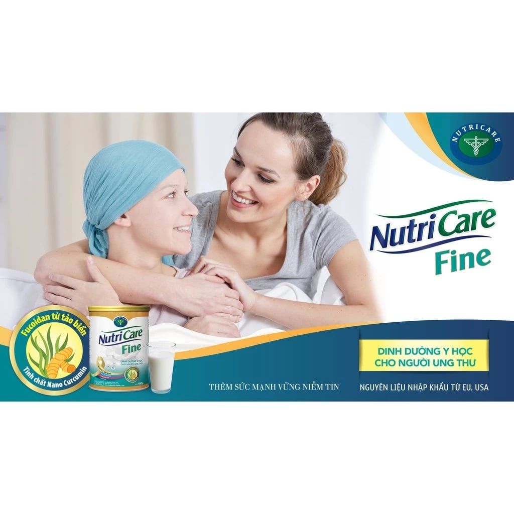 Sữa Bột Nutricare FINE 900g Tăng Cường Sức Đề Kháng Ăn Ngon Miệng Giảm Táo Bón Hỗ Trợ Người Ung Thư Giảm Tác Hại Hoá Xạ Trị