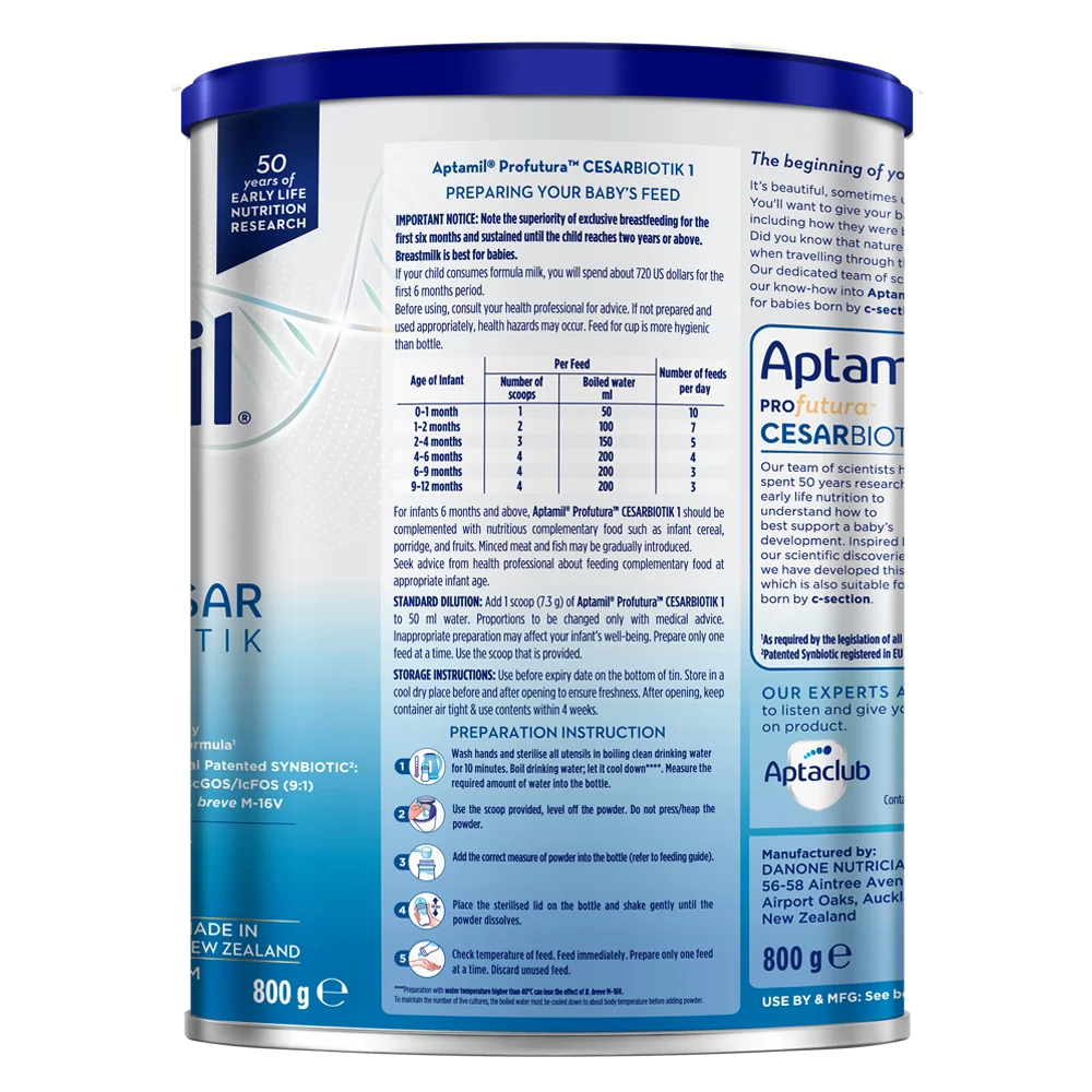 Sữa Aptamil Profutura Cesarbiotik 1 380g (0 - 12 tháng)