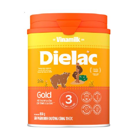 Sữa Bột Dielac Alpha Gold IQ 3 (850g) - Tăng Cường Trí Náo & Tiêu Hóa Cho Trẻ 1 - 2 Tuổi