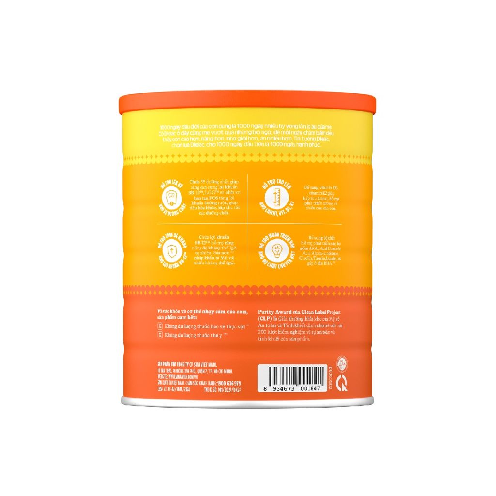 Sữa bột Vinamilk Dielac Alpha Gold 3 1400g (1-2 tuổi)