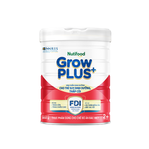 Sữa Nutifood GrowPLUS+ Suy Dinh Dưỡng (trên 2 tuổi) 850G