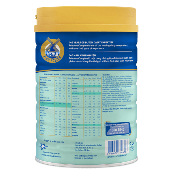 Sữa Friso Gold số 4 850g (dành cho trẻ 2 - 6 tuổi)