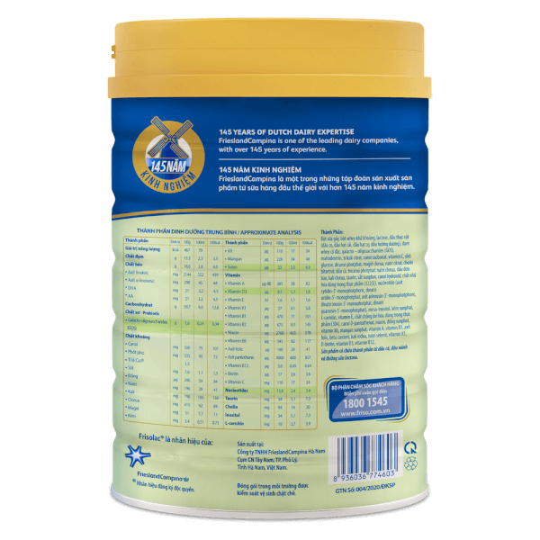 Sữa Frisolac Gold số 2 850g cho trẻ 6-12 tháng