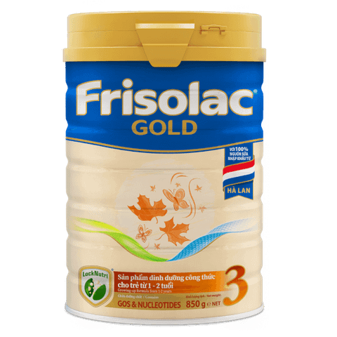 Sữa Frisolac Gold số 3 850g (dành cho trẻ 1 - 2 tuổi)