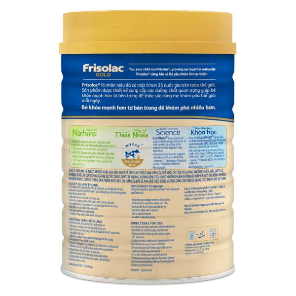 Sữa Frisolac Gold số 3 850g (dành cho trẻ 1 - 2 tuổi)