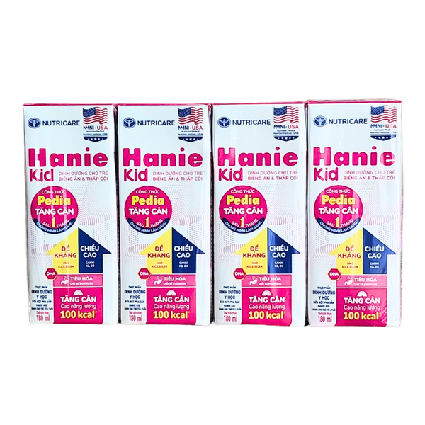 Sữa dinh dưỡng Nutricare Hanie Kid 180ml (1 tuổi trở lên)