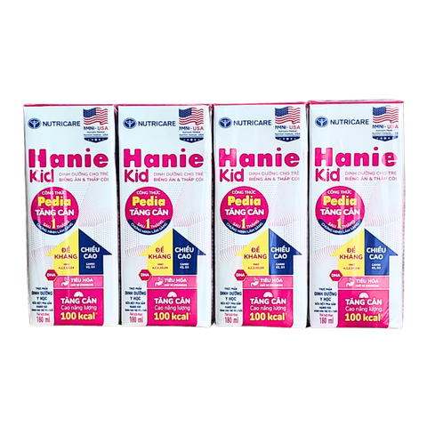 Sữa dinh dưỡng Nutricare Hanie Kid 180ml (1 tuổi trở lên)