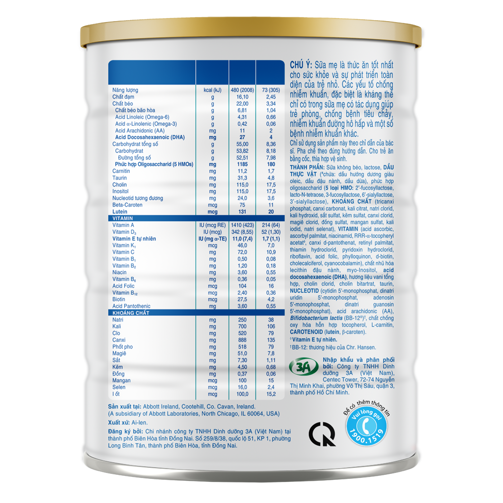 Sữa bột Similac Total Protection 1+ 850g cho bé 1-2 tuổi