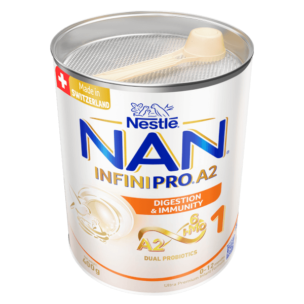Sữa Nestlé NAN INFINIPRO A2 số 1 400g nhập khẩu nguyên lon từ Thụy Sỹ