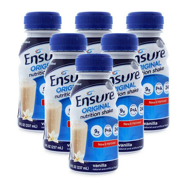 Lốc 6 chai Sữa nước Ensure hương vani 237ml - Ensure Original