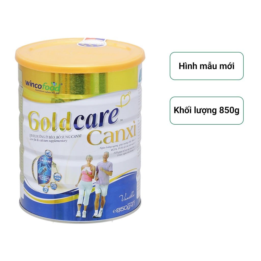 Sữa bột Wincofood Goldcare Canxi combo 2 lon 850g