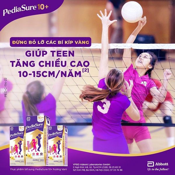 Sữa bột Pediasure 10+ Vani 800g cho trẻ 10 tuổi