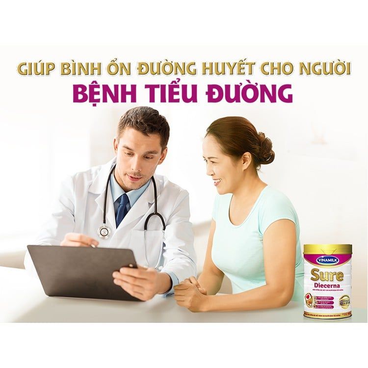 Sữa bột Vinamilk Sure Diacerna 900g cho người tiểu đường