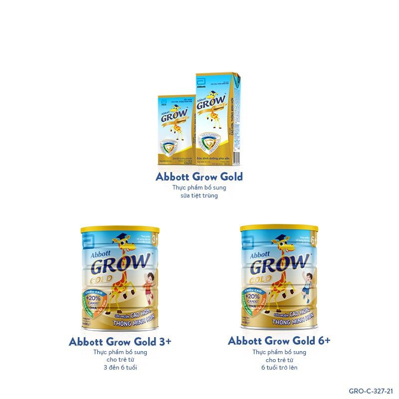 Sữa dinh dưỡng Abbott Grow Gold hương vani 180ml (Từ 1 tuổi)