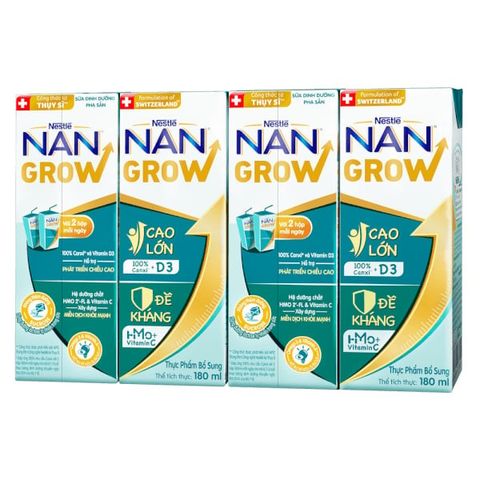 Sữa dinh dưỡng Nestlé NANGROW hộp (4x180ml)