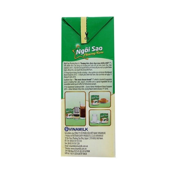 Sữa Đặc Ngôi Sao Phương Nam Hộp Giấy 1284g