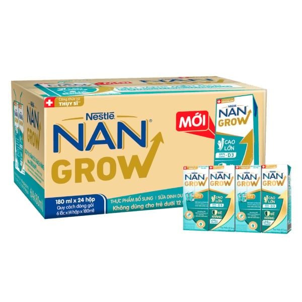 Sữa dinh dưỡng Nestlé NANGROW hộp (4x180ml)