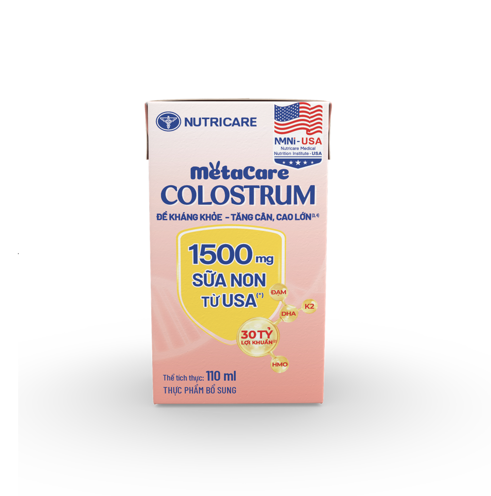 Lốc 4 hộp sữa nước 110ml Metacare Colostrum - cho bé 1 tuổi trở lên