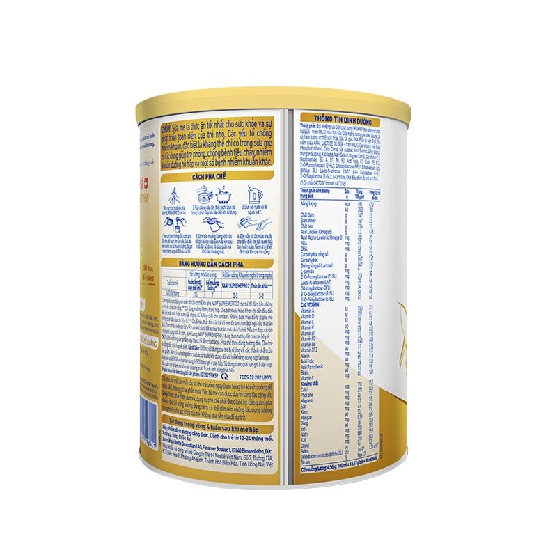 Sữa Bột Nestlé NAN SupremePro 2 lon 800g với 5HMO & đạm Gentle Optipro nhập khẩu nguyên lon từ Đức