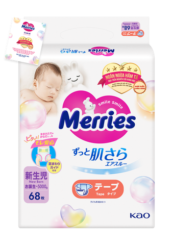 Tã dán Merries Newborn 68 miếng